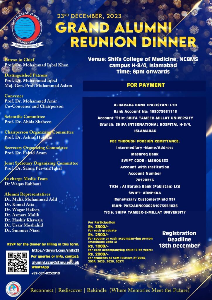Upcoming 1st Annual International Scientific Conference & Grand Alumni Reunion on December 22-23, 2023 5 p5